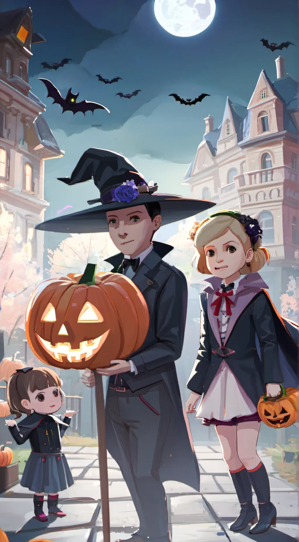 ai character: Eva/Nick/pumpkin  background