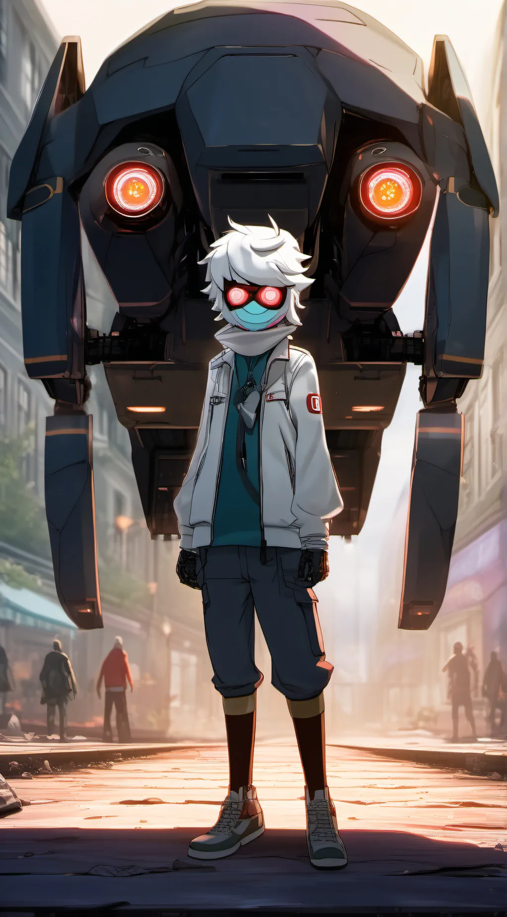 ai character: Z murder drones  background