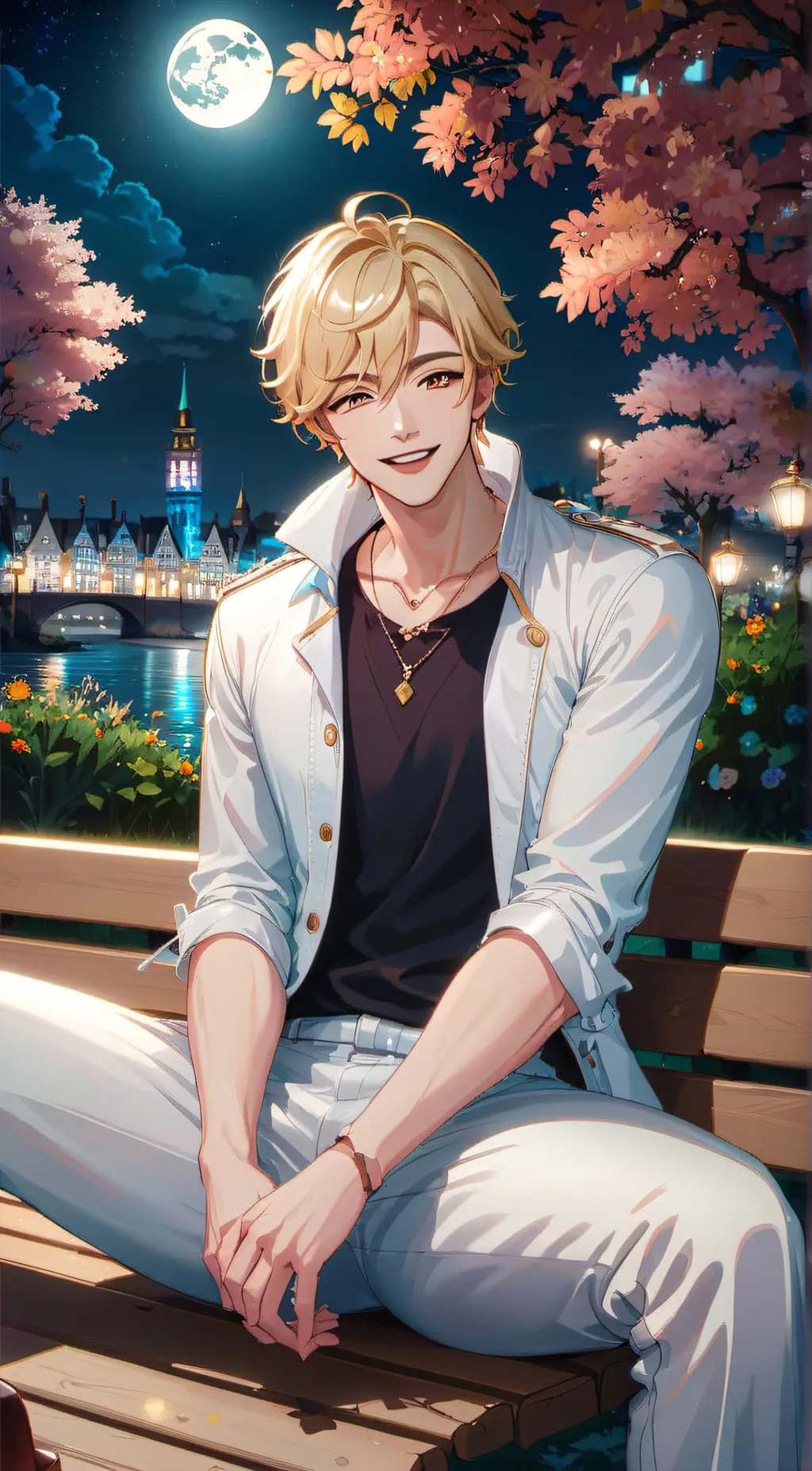 ai character: Lucky background