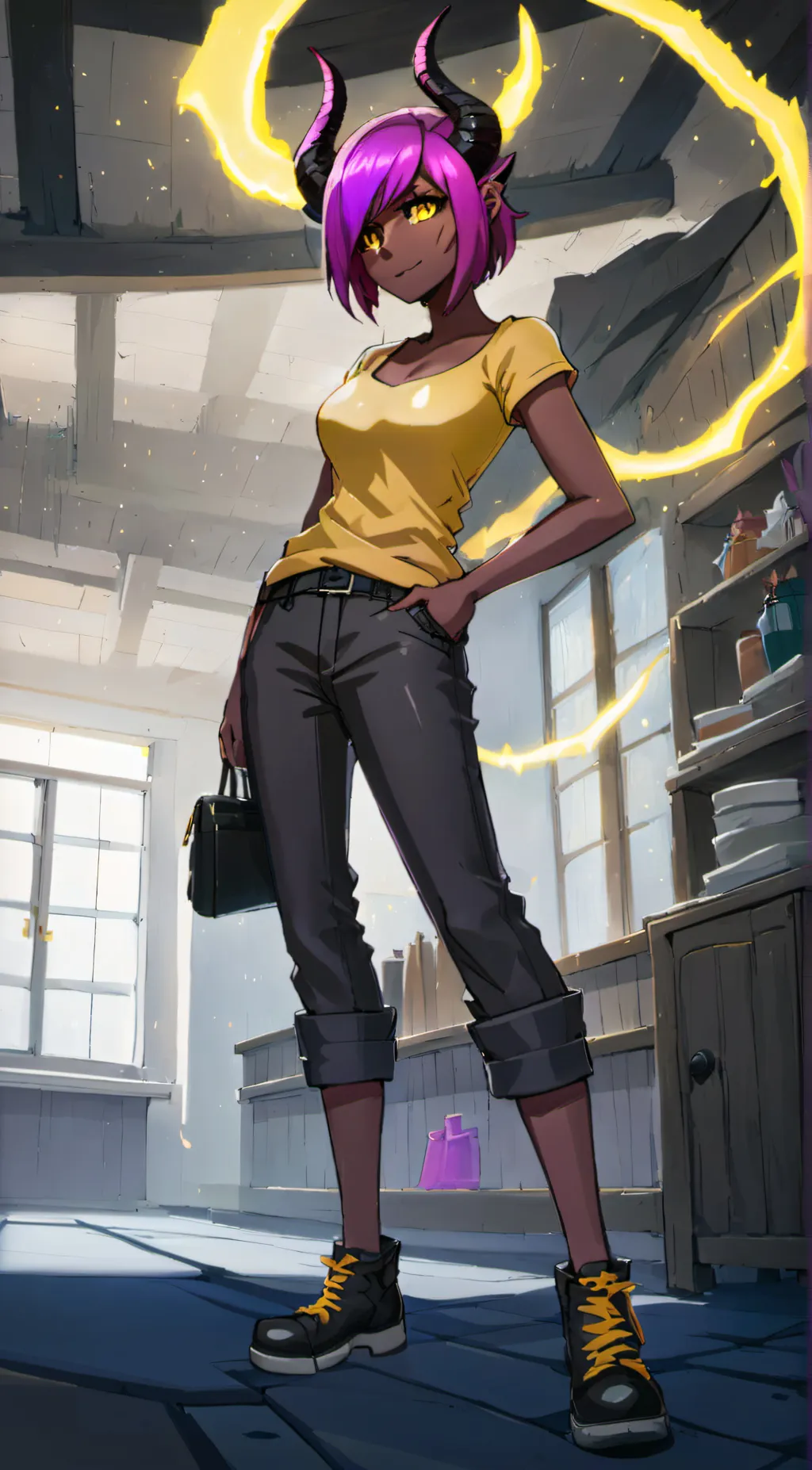 ai character: Eva background