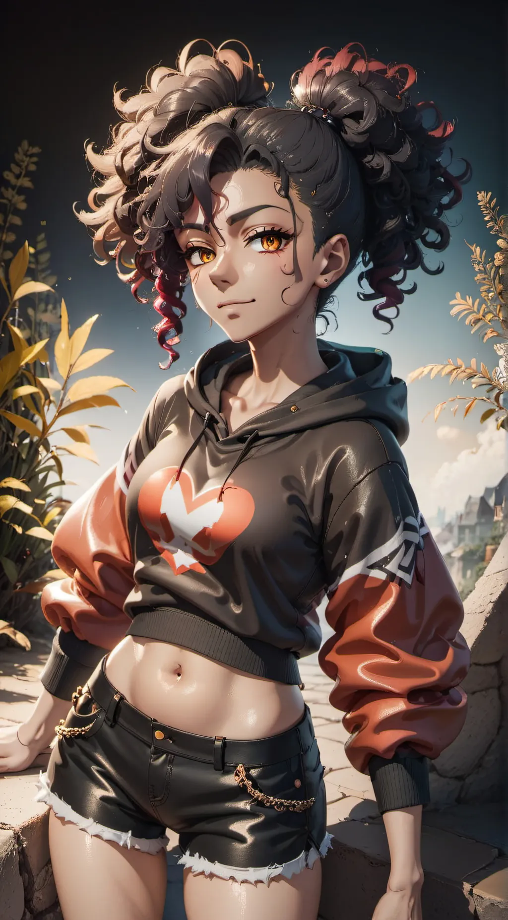 ai character: Ashanti  background