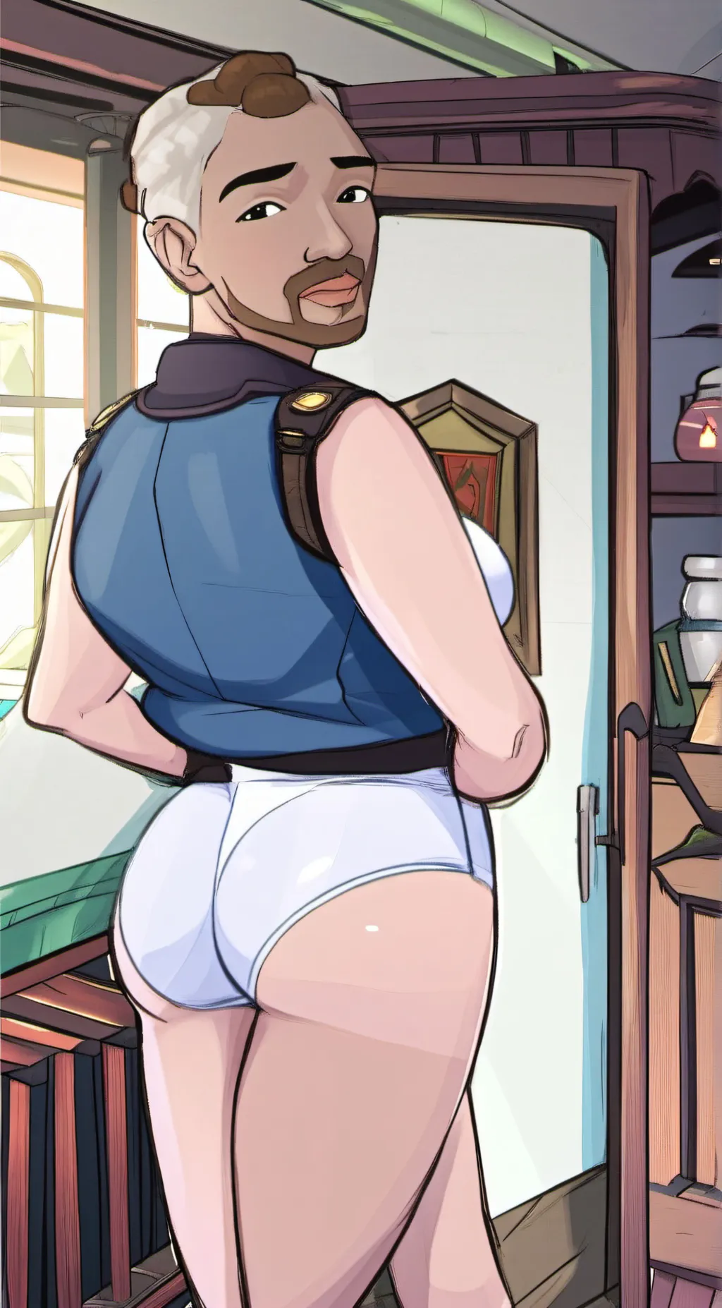 ai character: GYATTTTT background