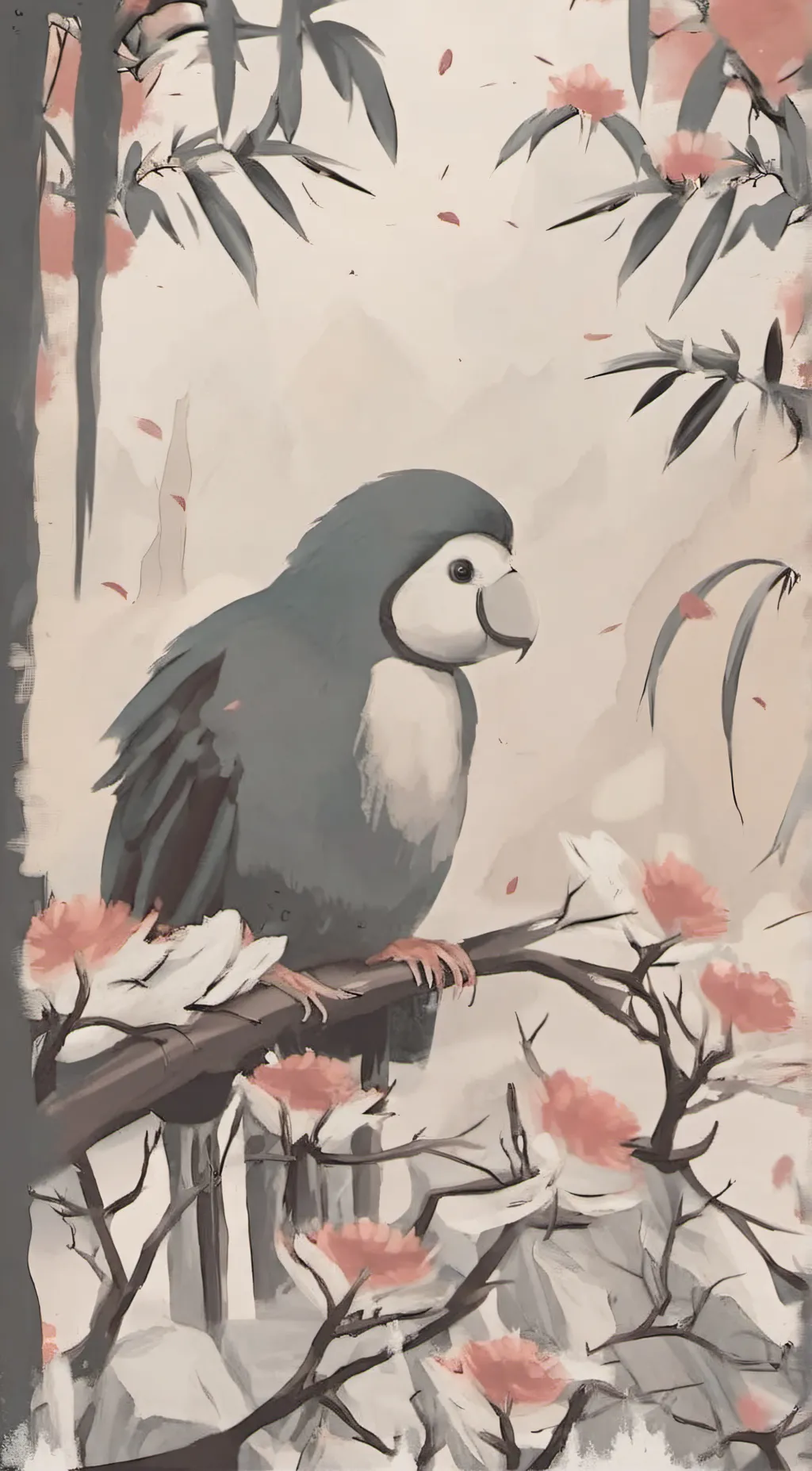 ai character: meanie bird background