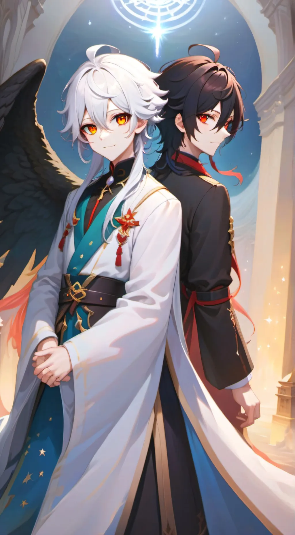 ai character: eli and ash background