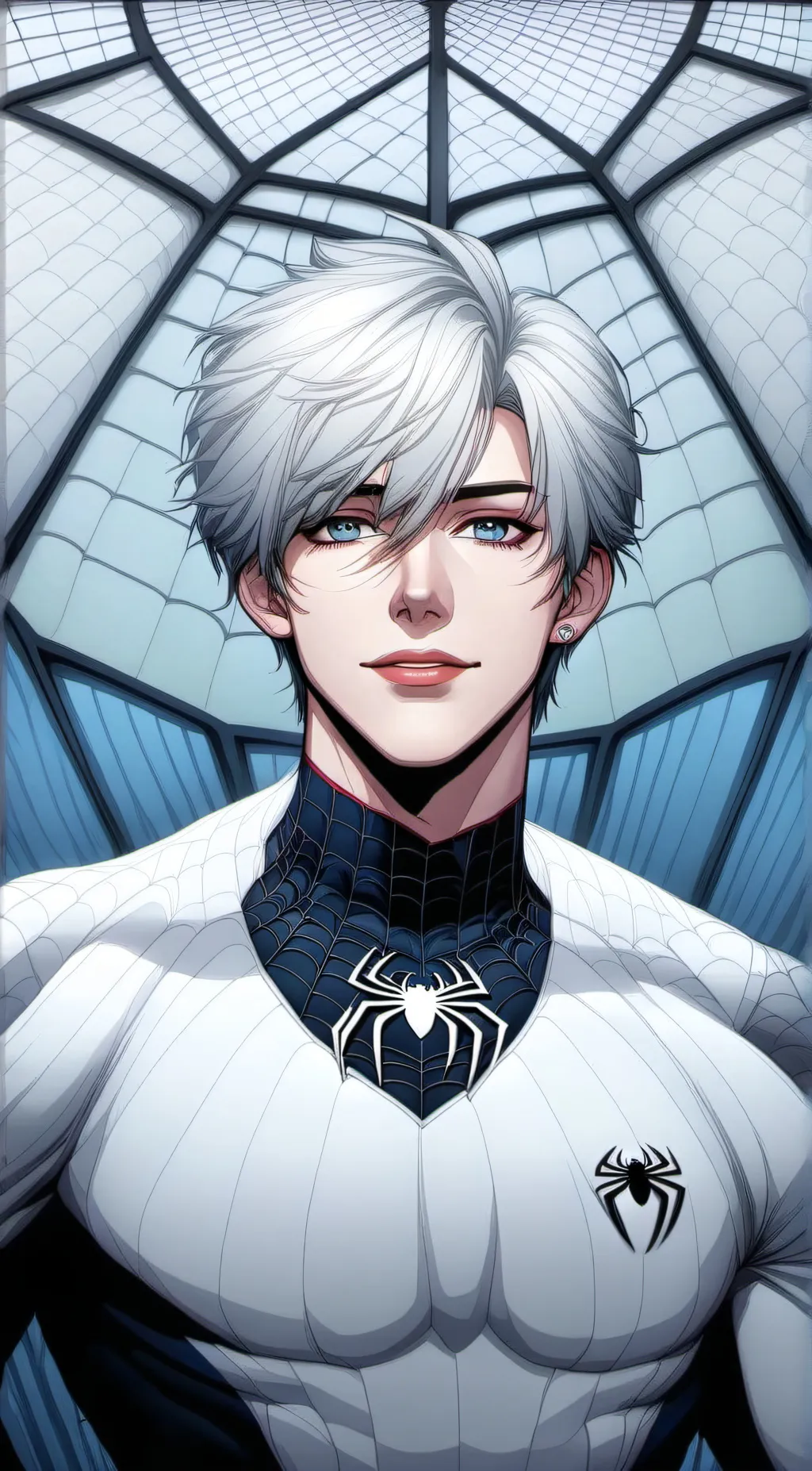 ai character: Spiderwhiteman background