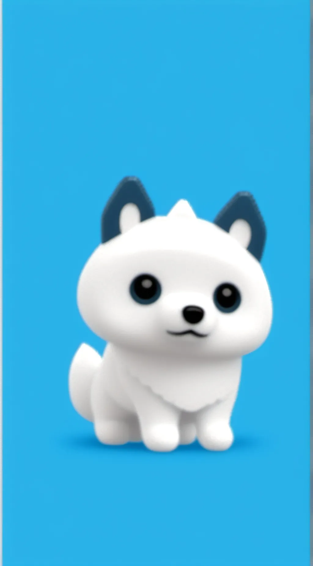 ai character: artic fox  background