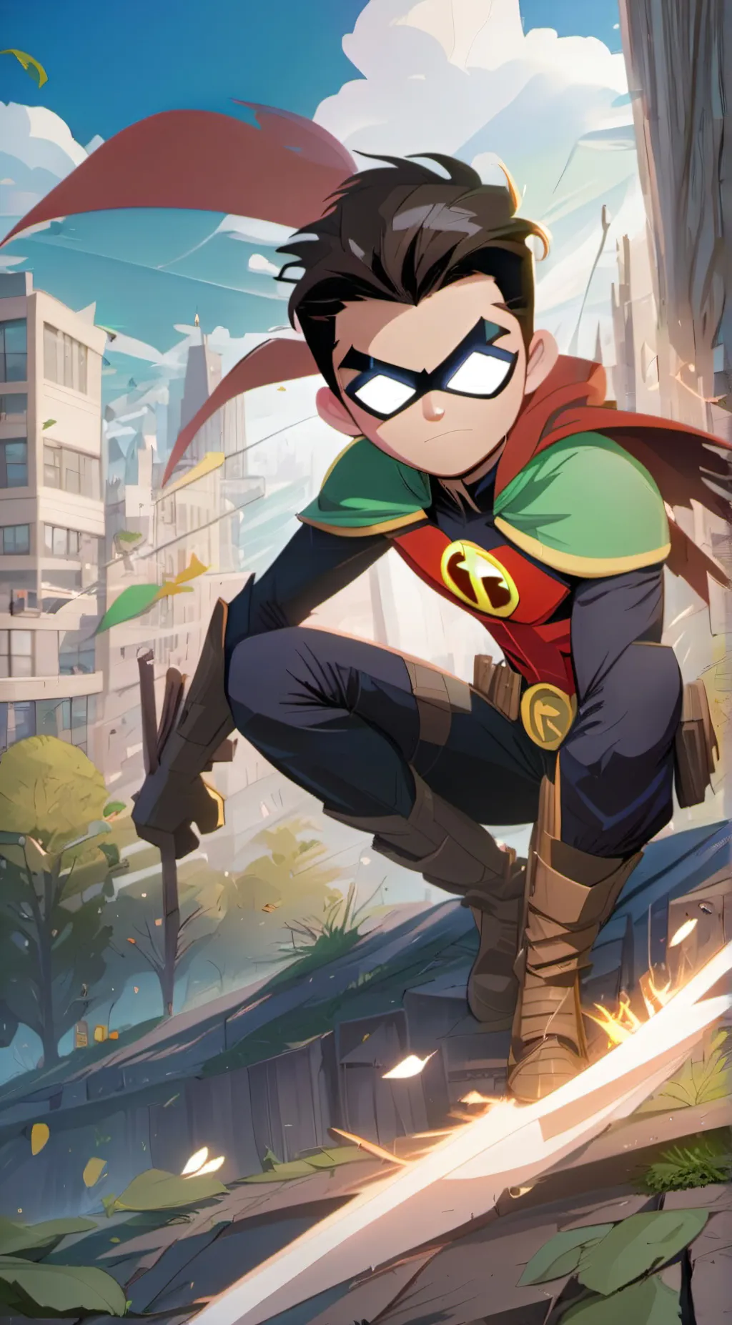 ai character: Robin  background