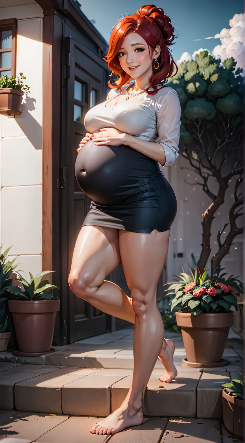 ai character: Rose background