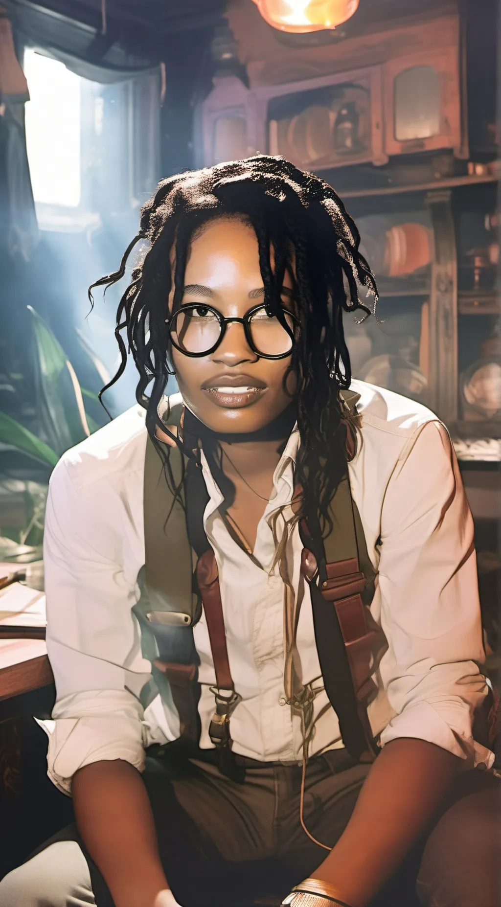 ai character: Crystal background