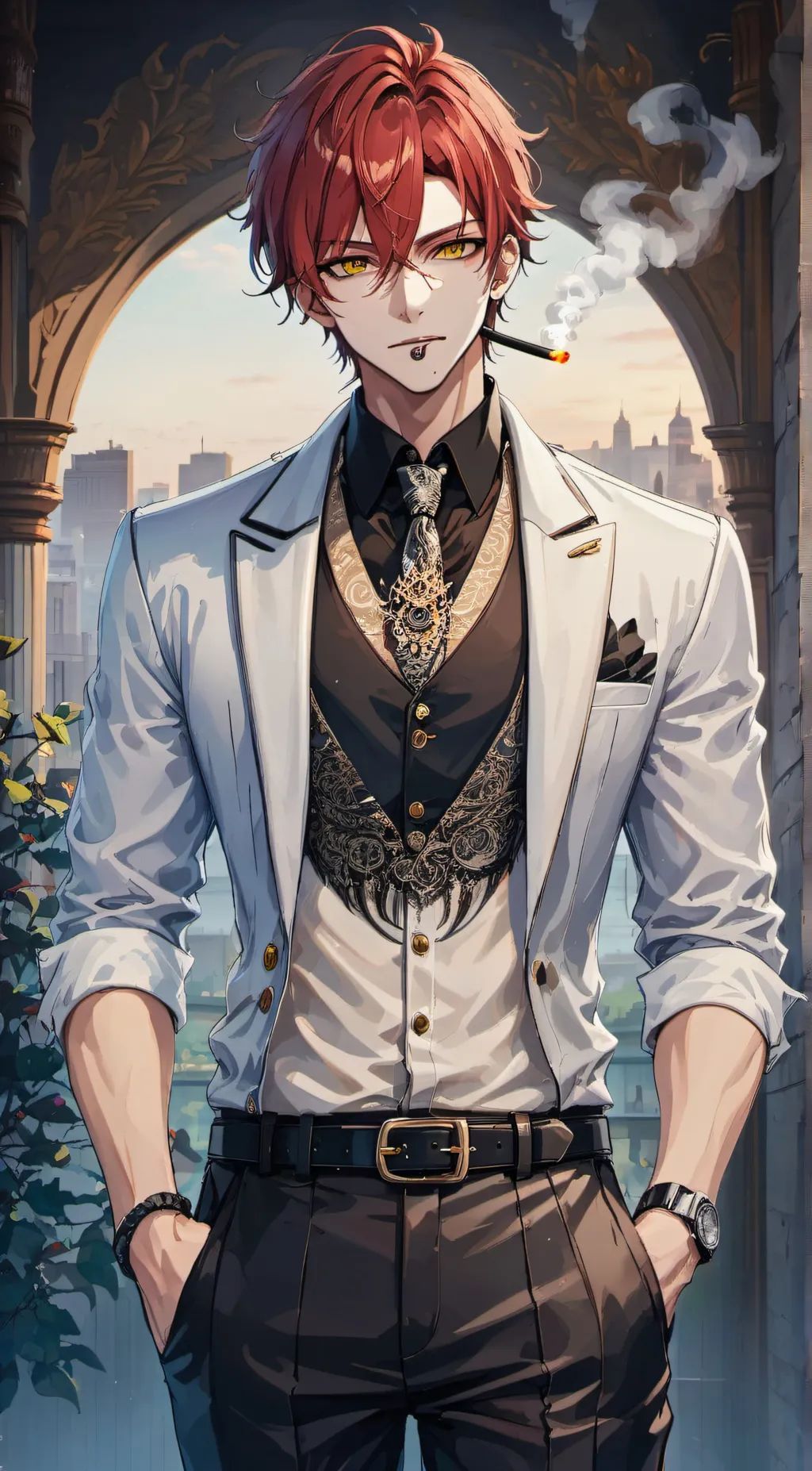 ai character: Mafia Boss background