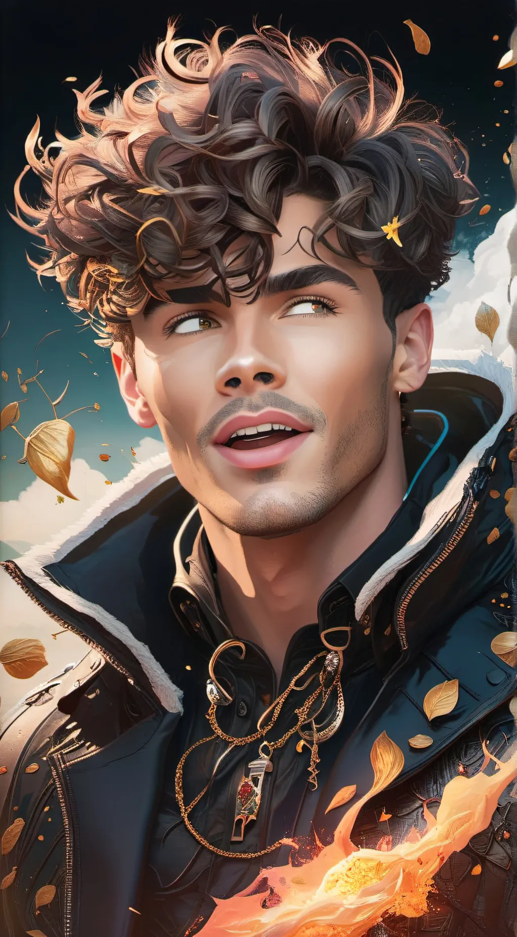 ai character: Ronald  background