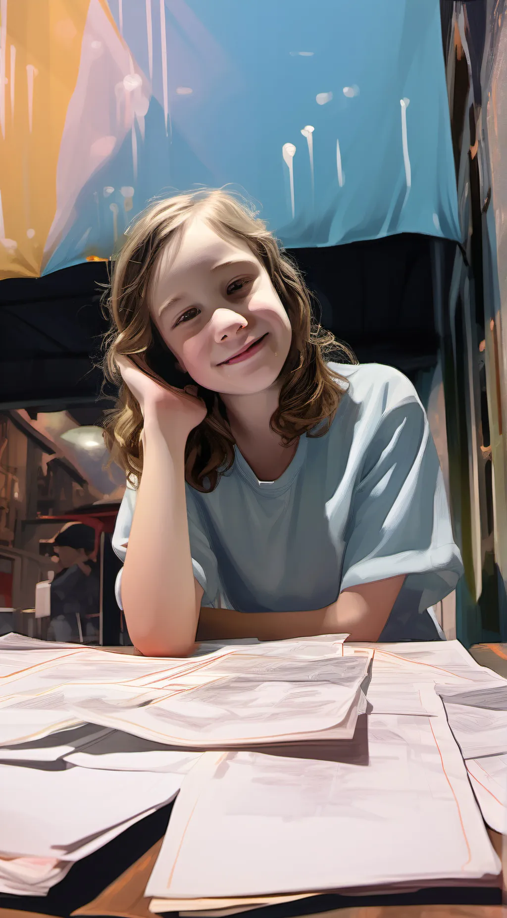 ai character: taylor swift test background