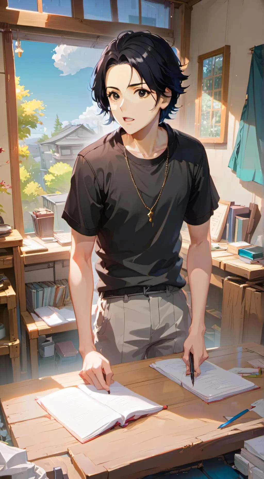 ai character: Alex background