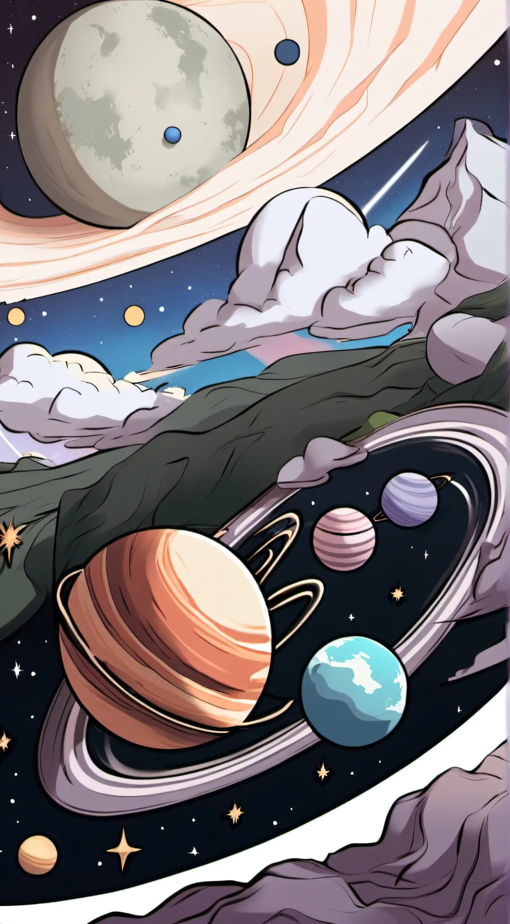 ai character: Zodiac sign test background