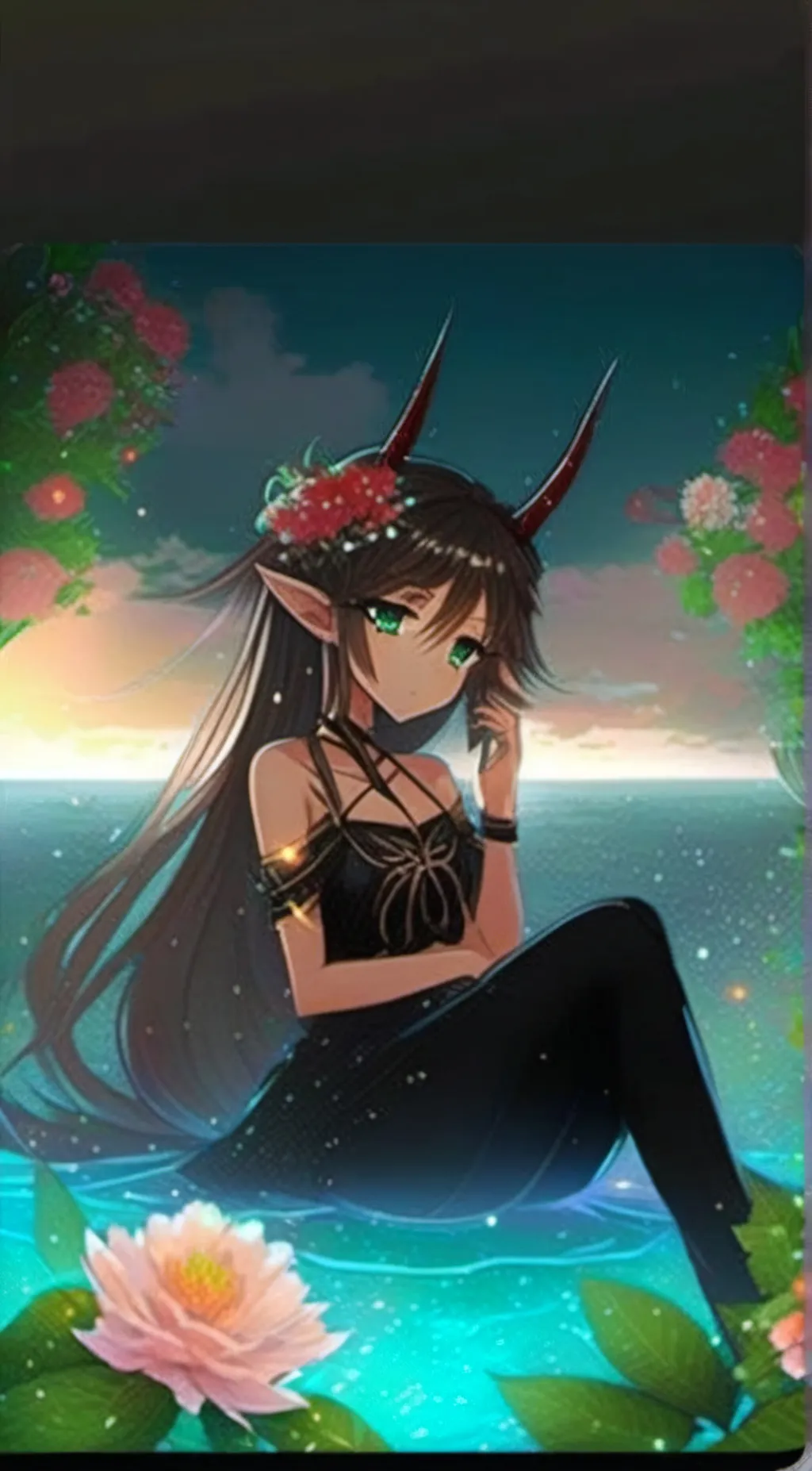 ai character: Meadow background