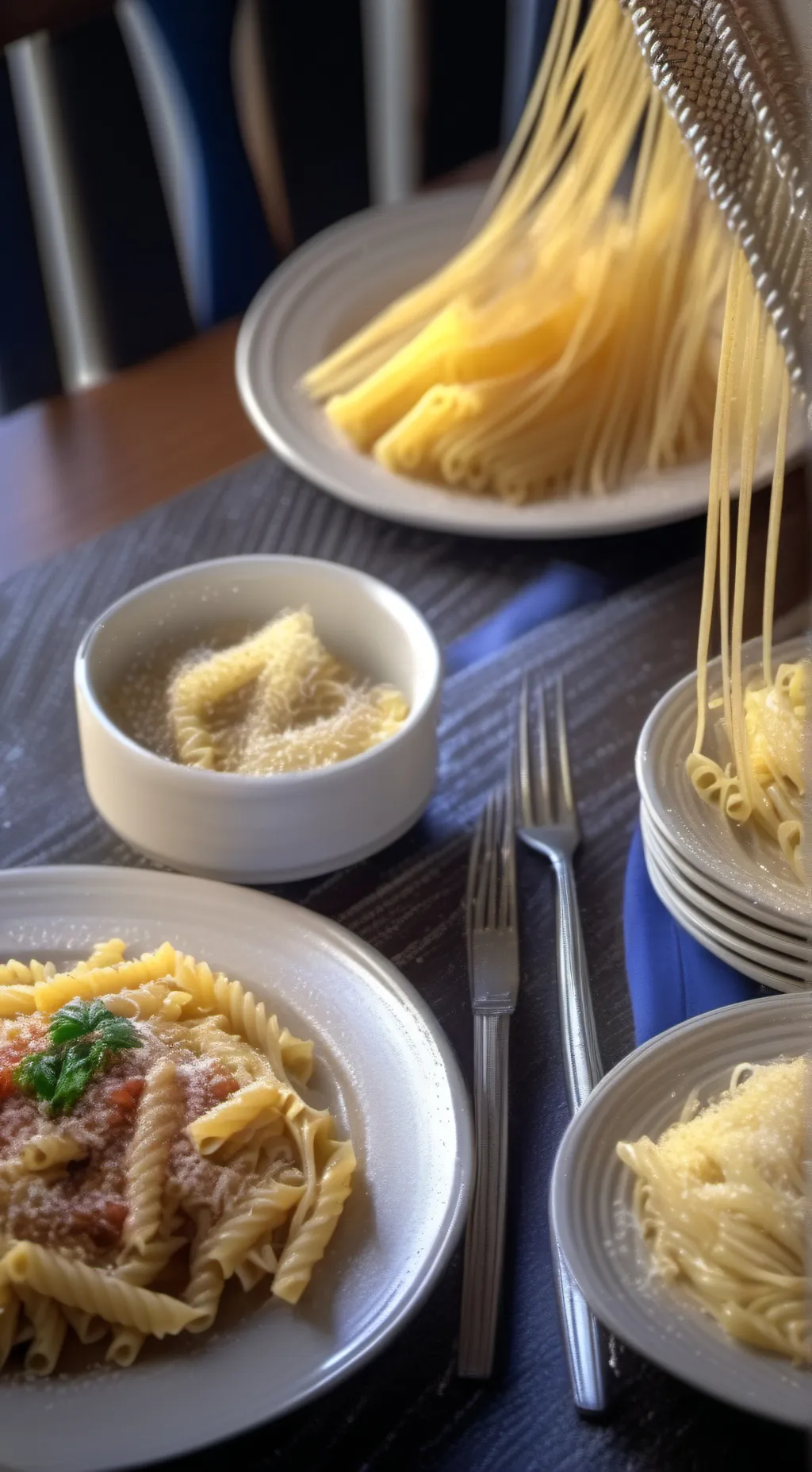 ai character: Pasta background