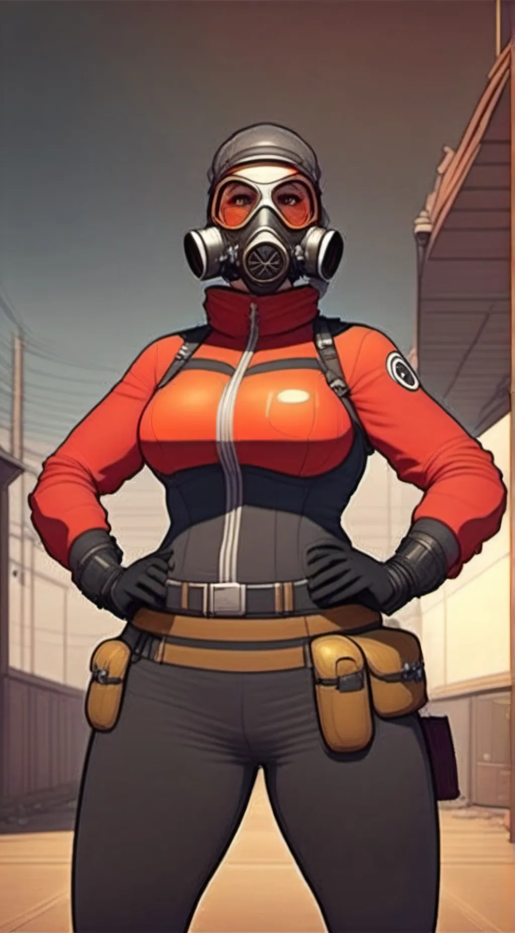 ai character: Fempyro background