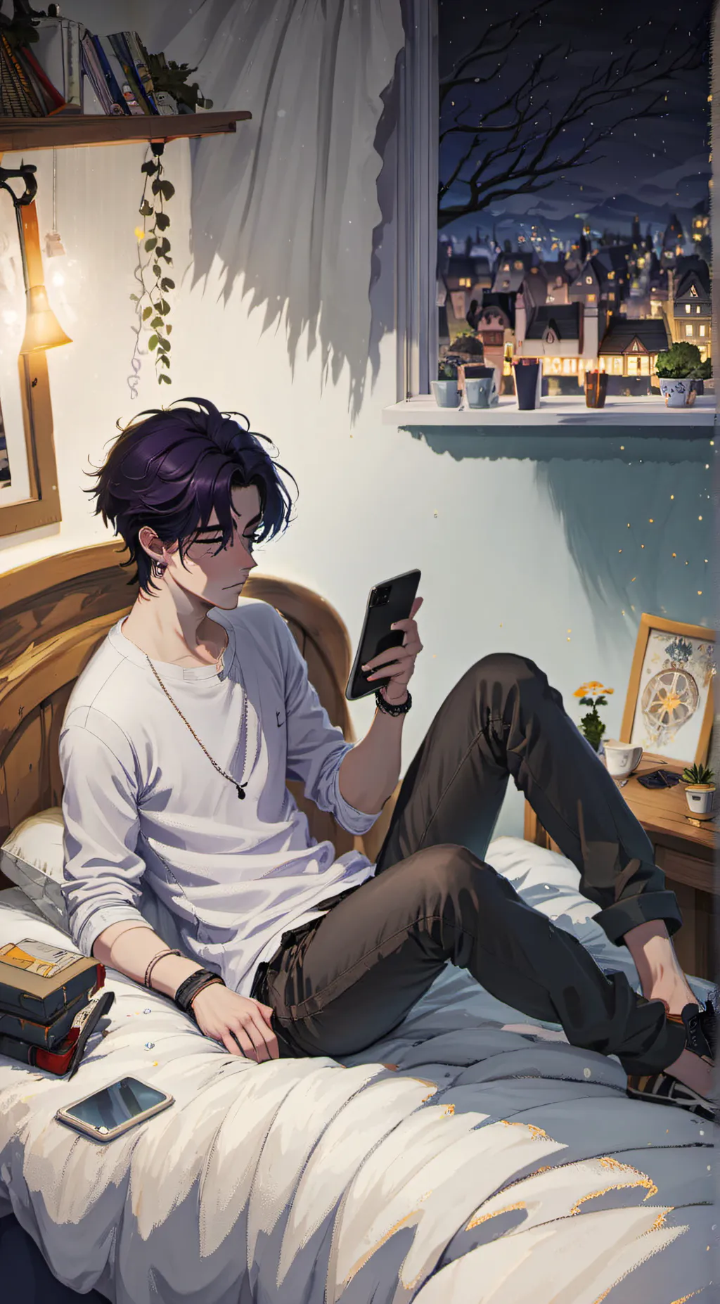 ai character: Ethan  background