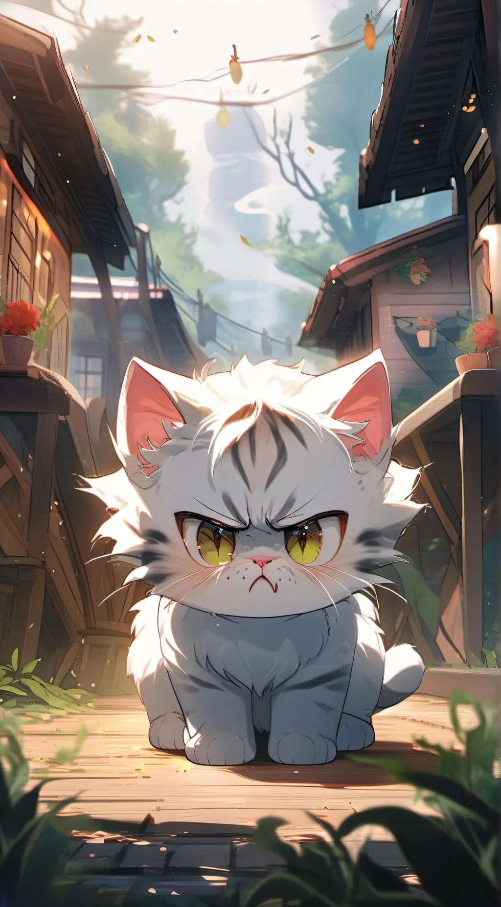 ai character: fluff background