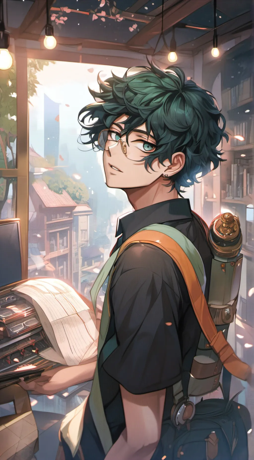 ai character: izuku  background