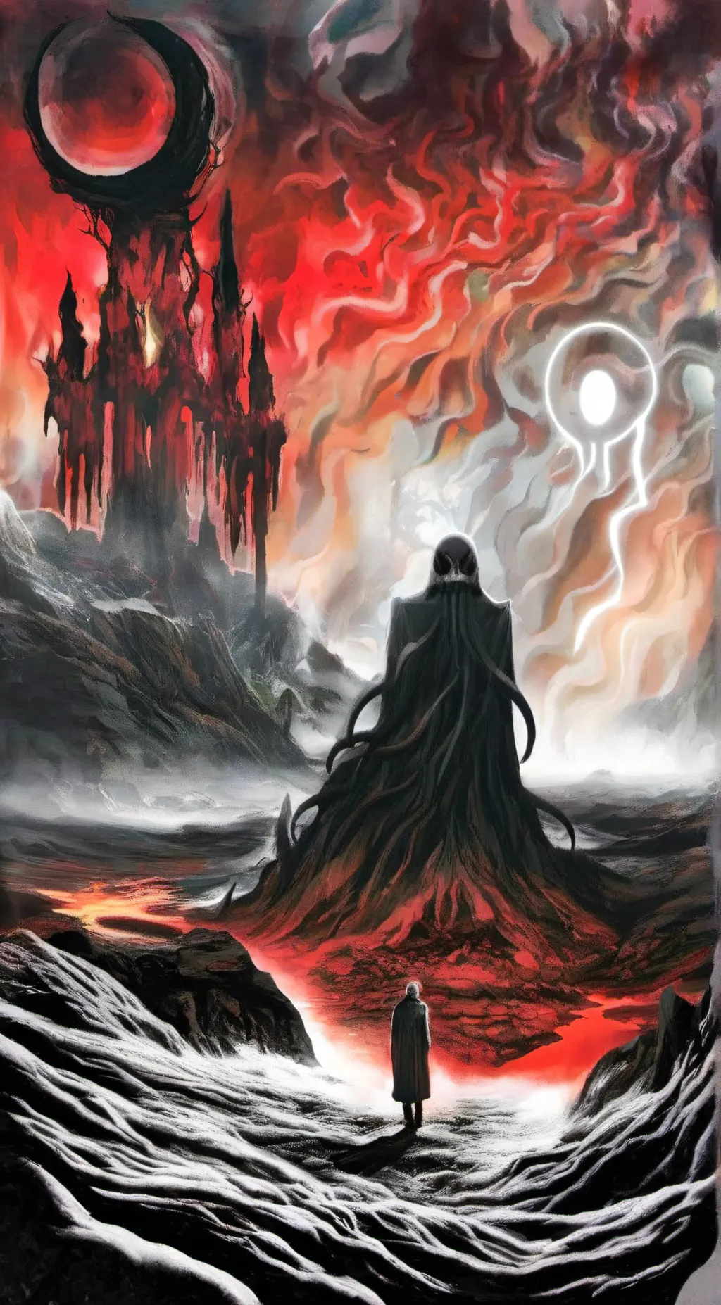 ai character: Creature delusion background