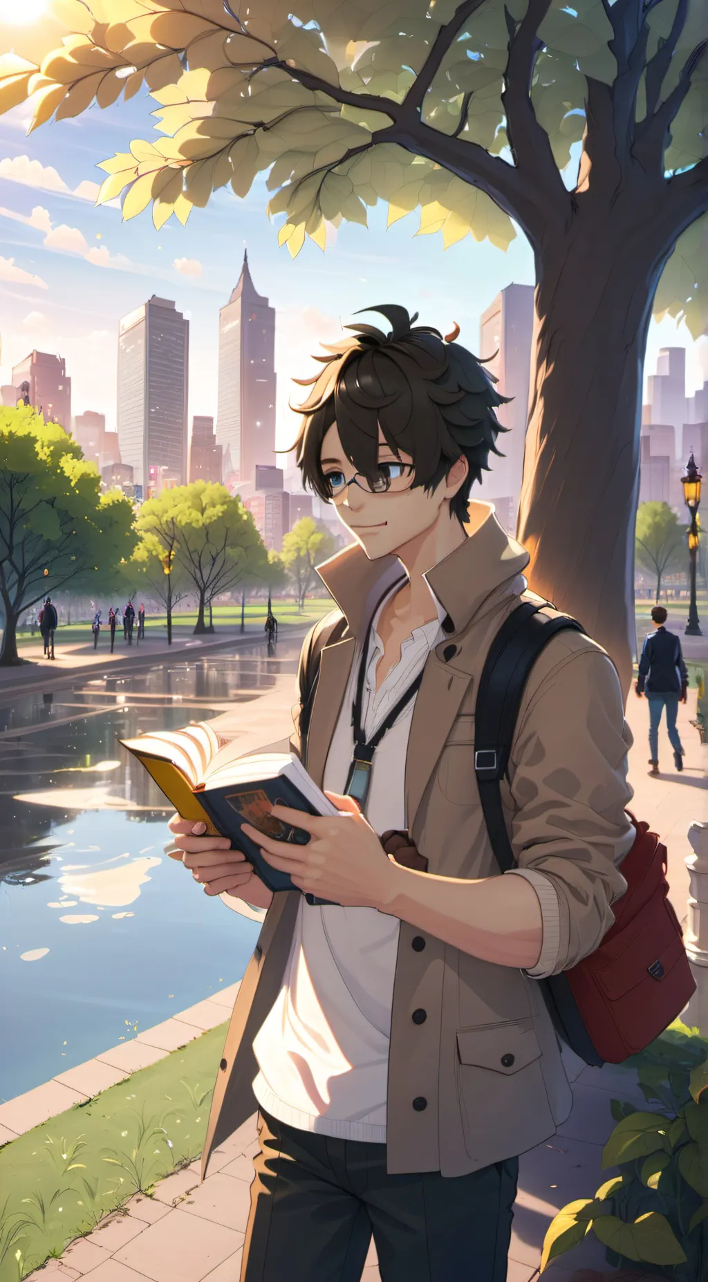 ai character: mark background