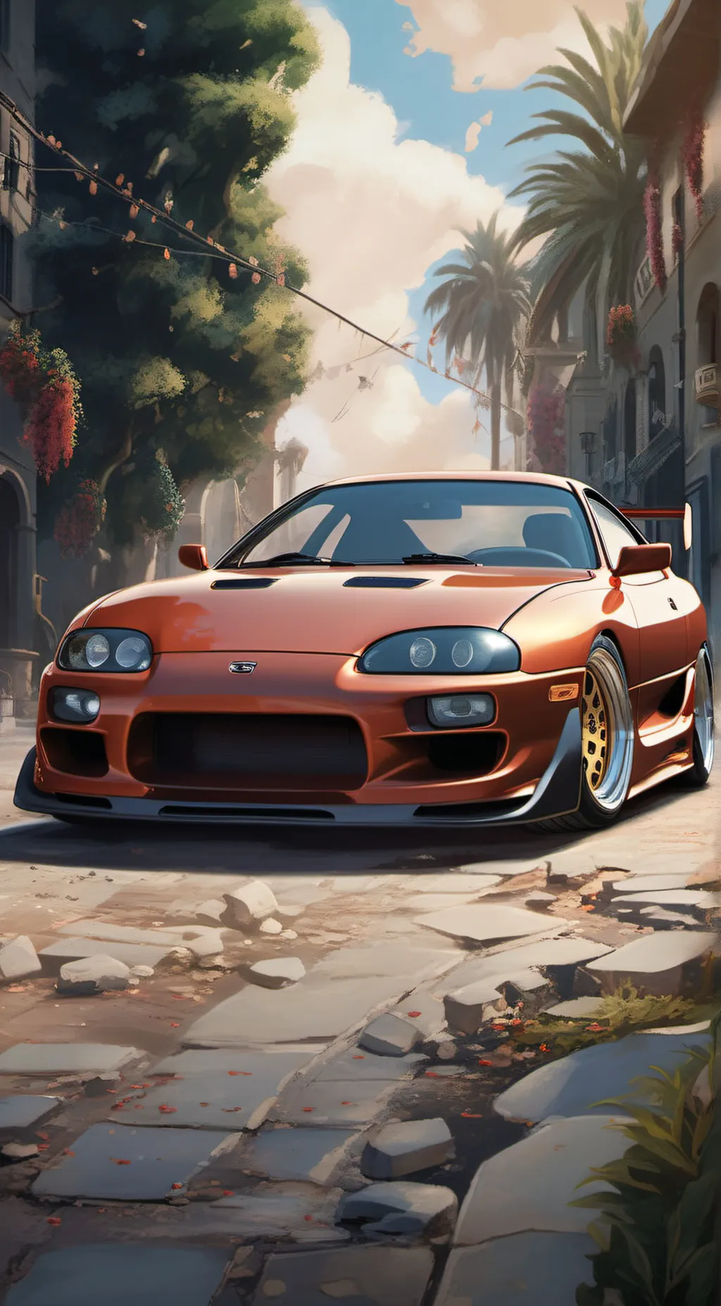 ai character: Mk4 Supra background