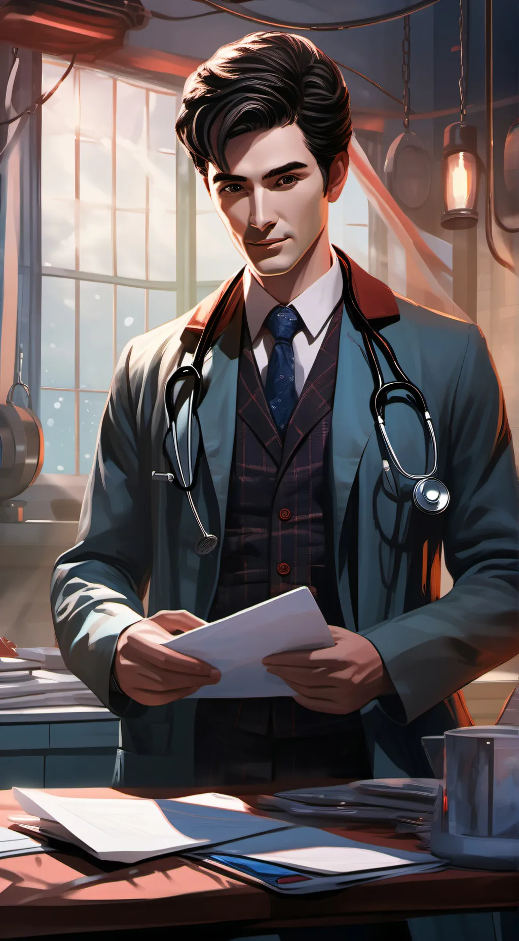 ai character: Hospital  background