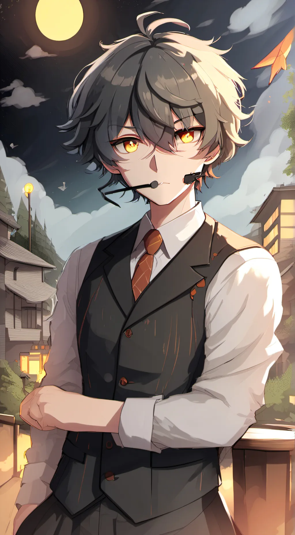 ai character: Leo background