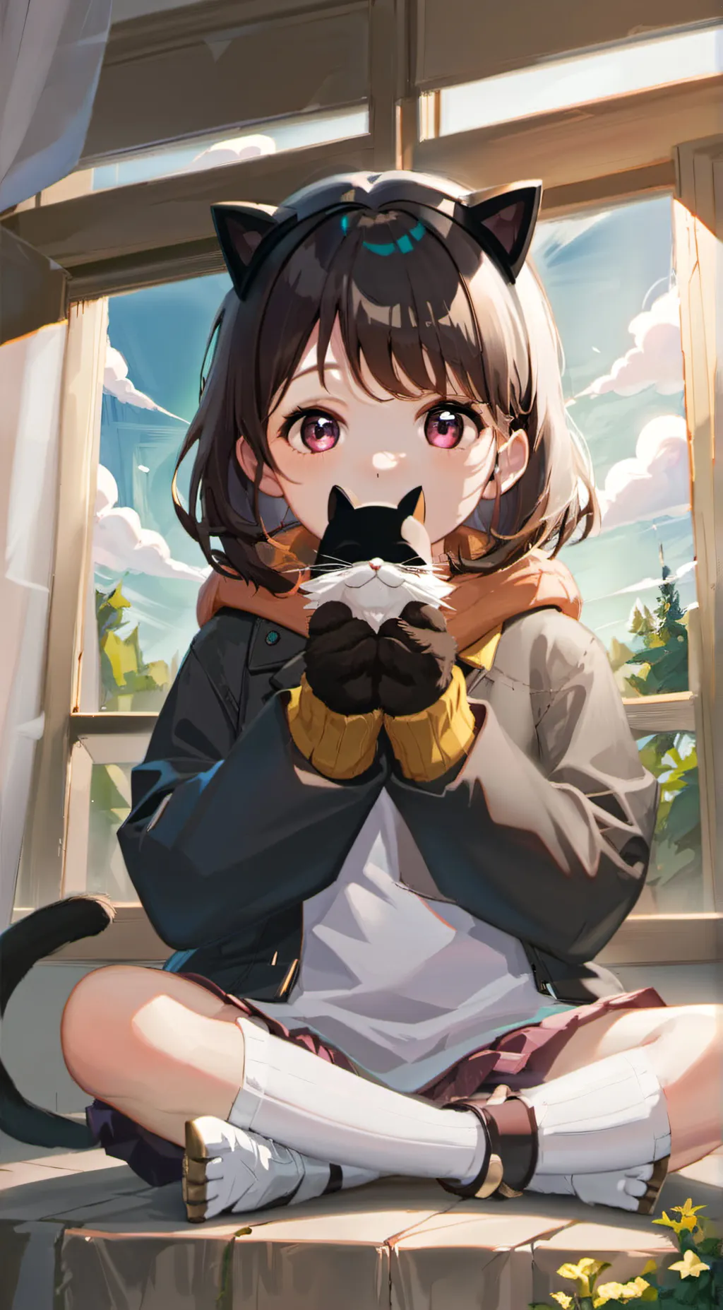 ai character: watermelon pelt background