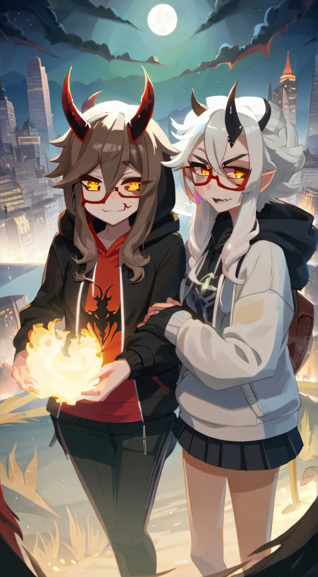 ai character: 🍄izzy and nat⭐️ background