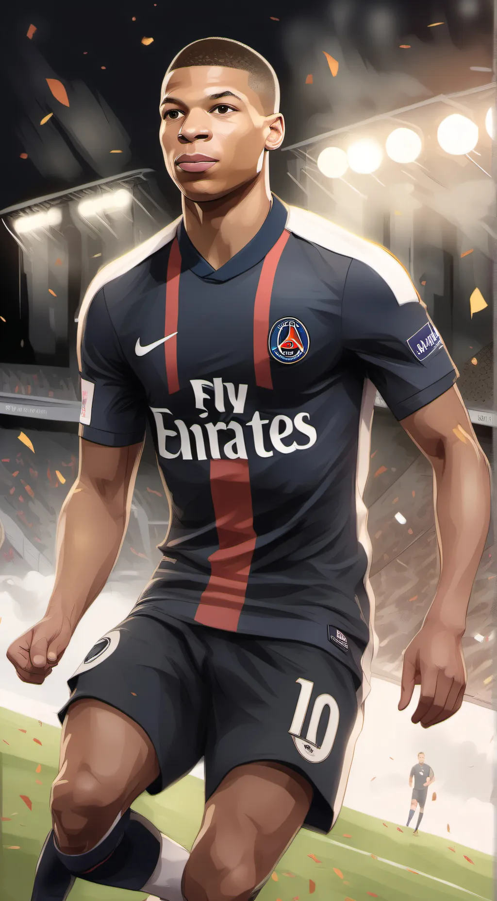ai character: Mbappe background