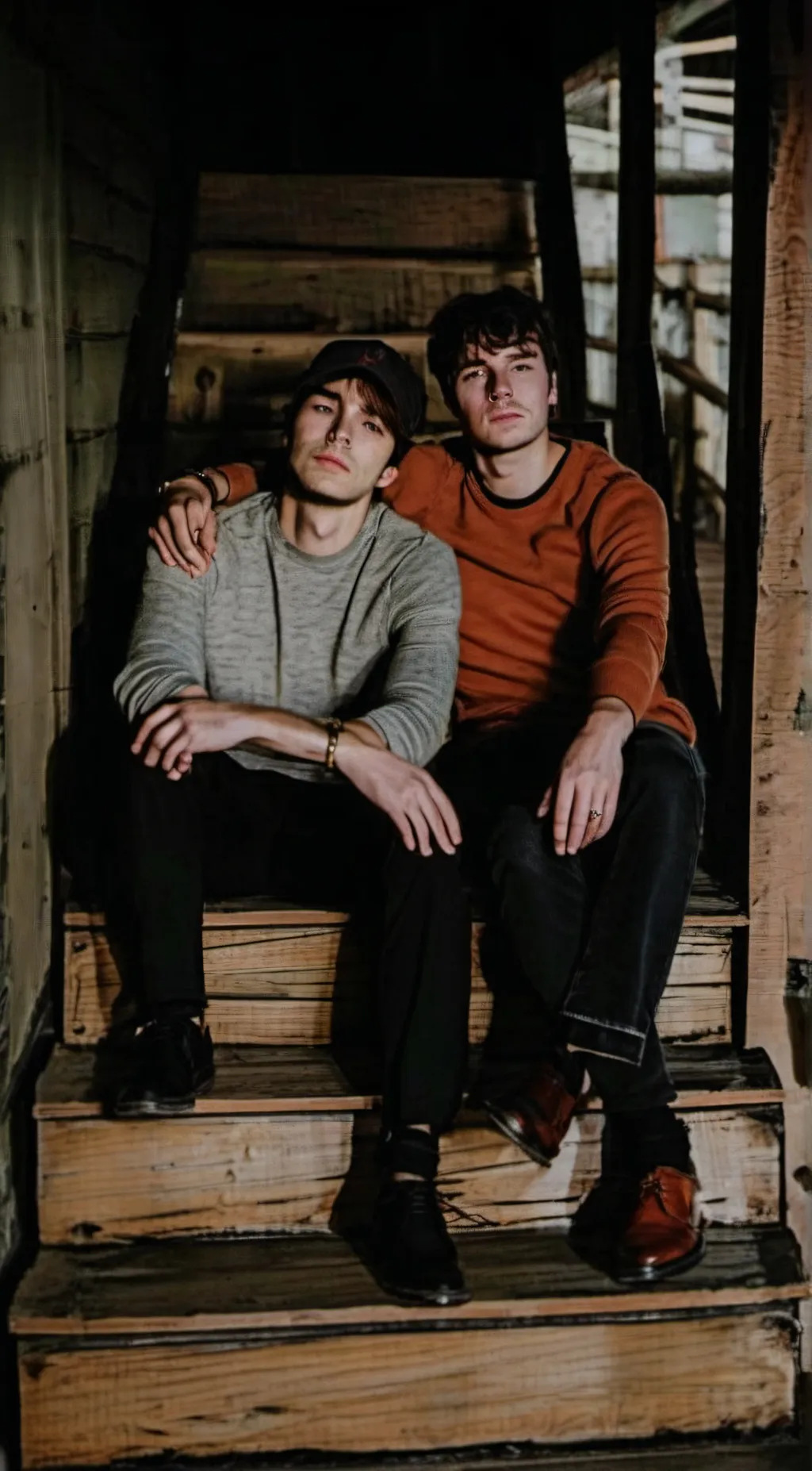 ai character: Sam and Colby  background