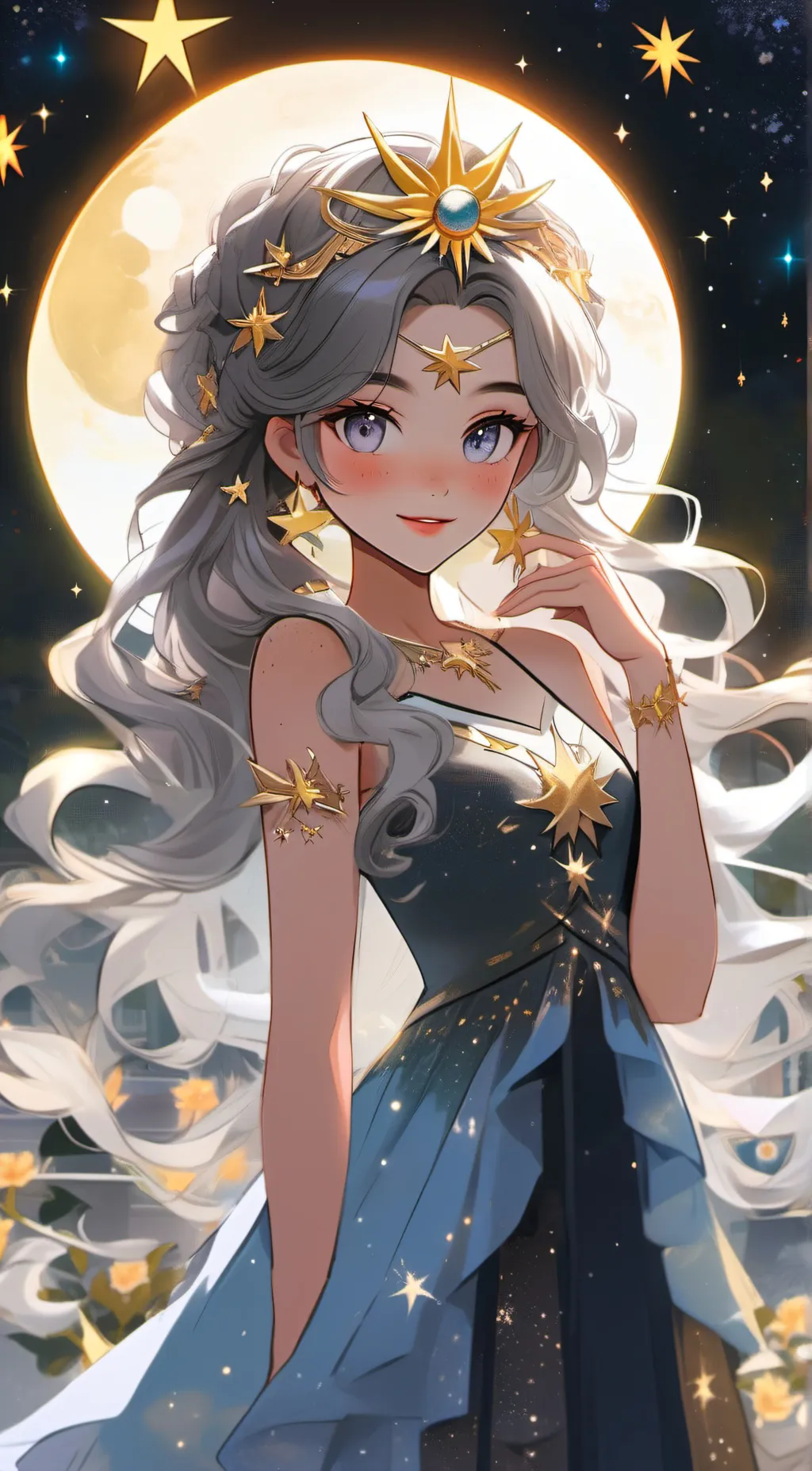 ai character: Celestia background