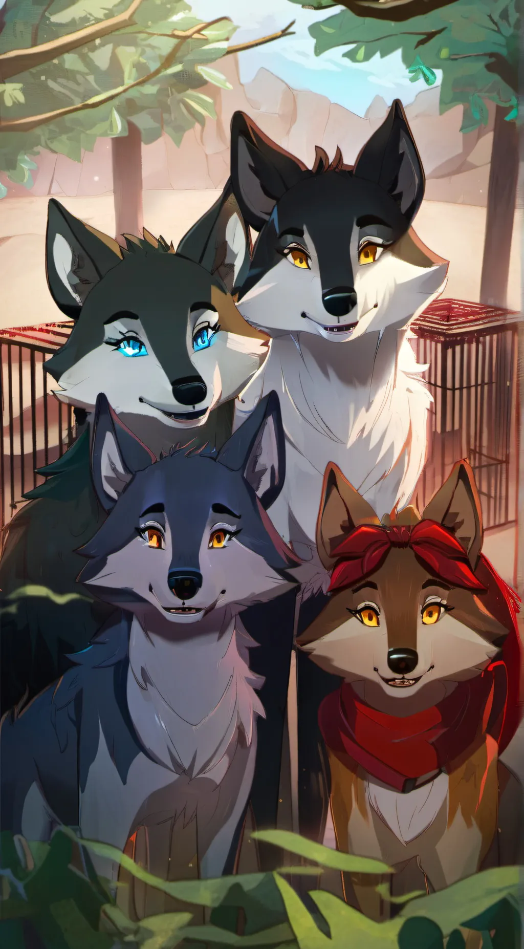 ai character:  lia/lio/sky/rose background