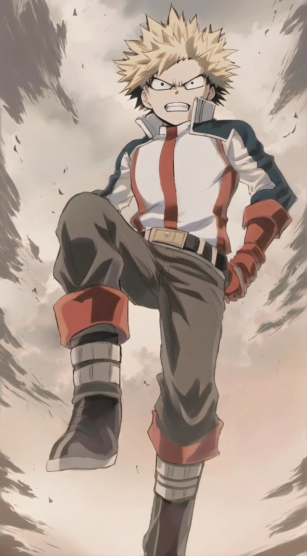 ai character: Katsuki Bakugo background