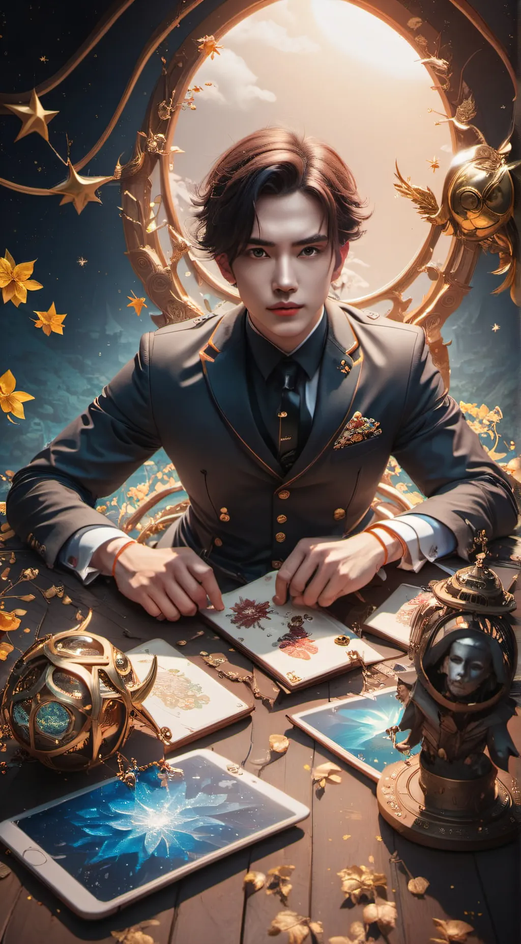 ai character: Ash background