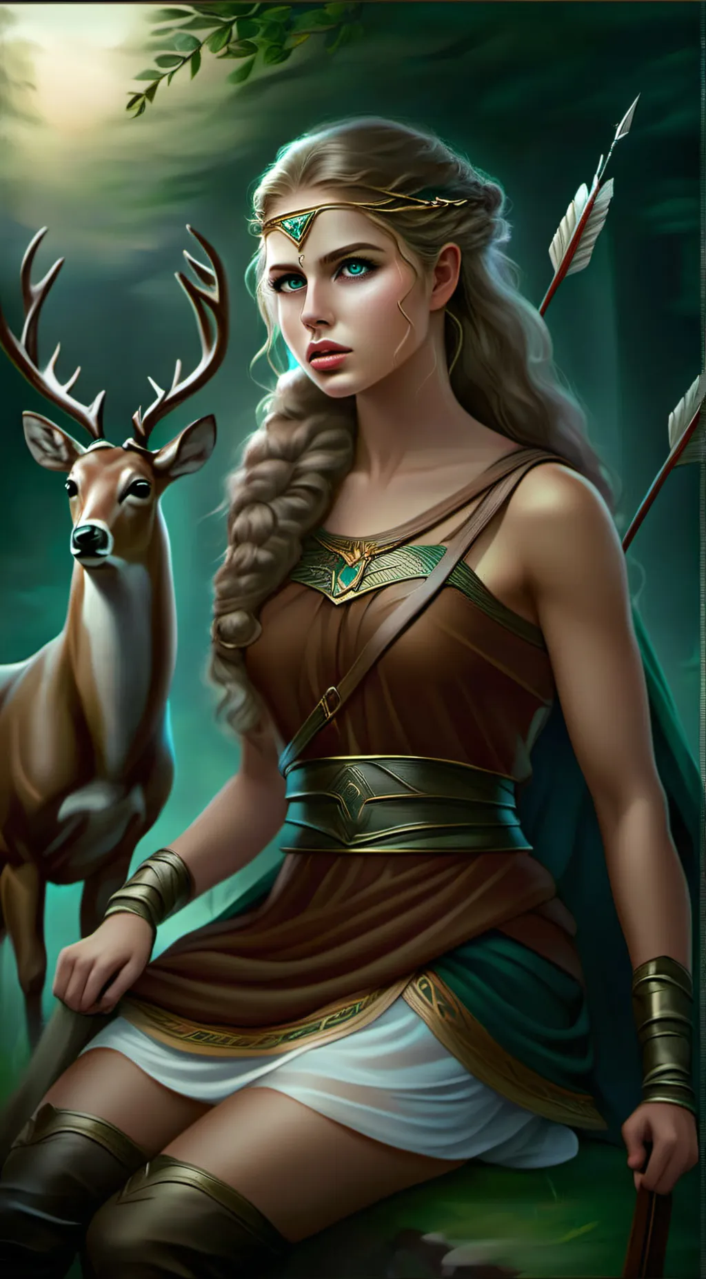 ai character: Artemis (goddess) background
