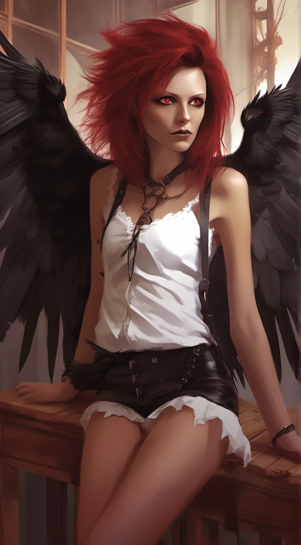 ai character: Ebony background