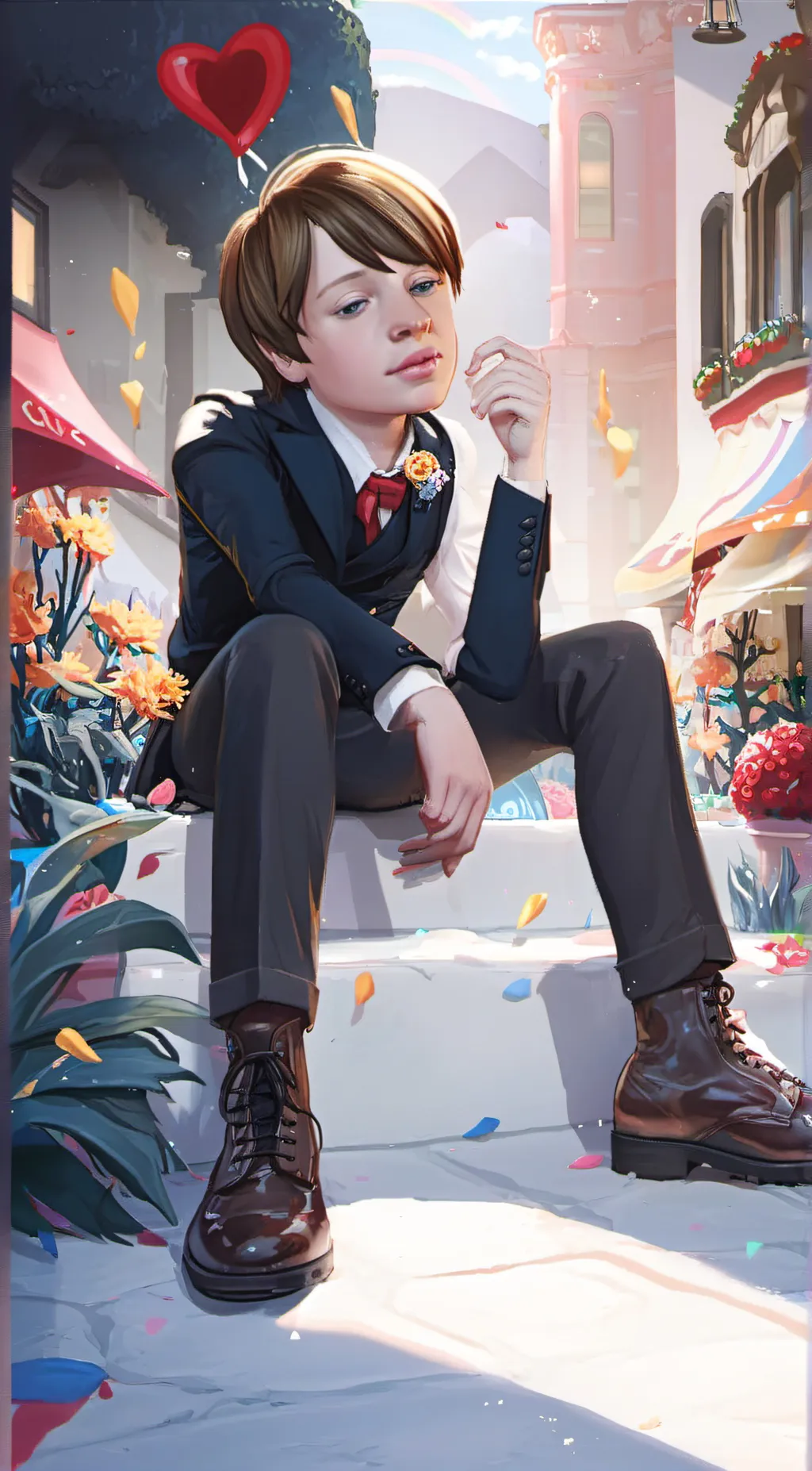 ai character: sky background