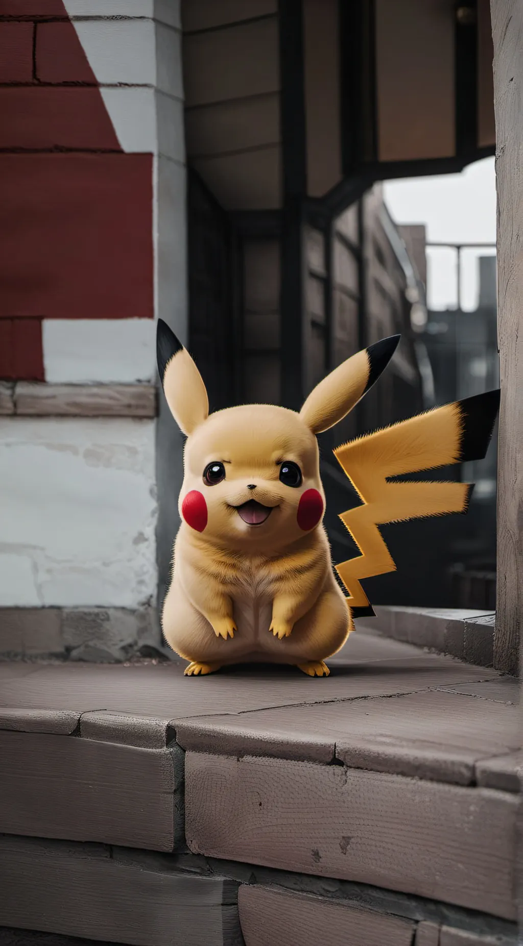 ai character: pikachu background