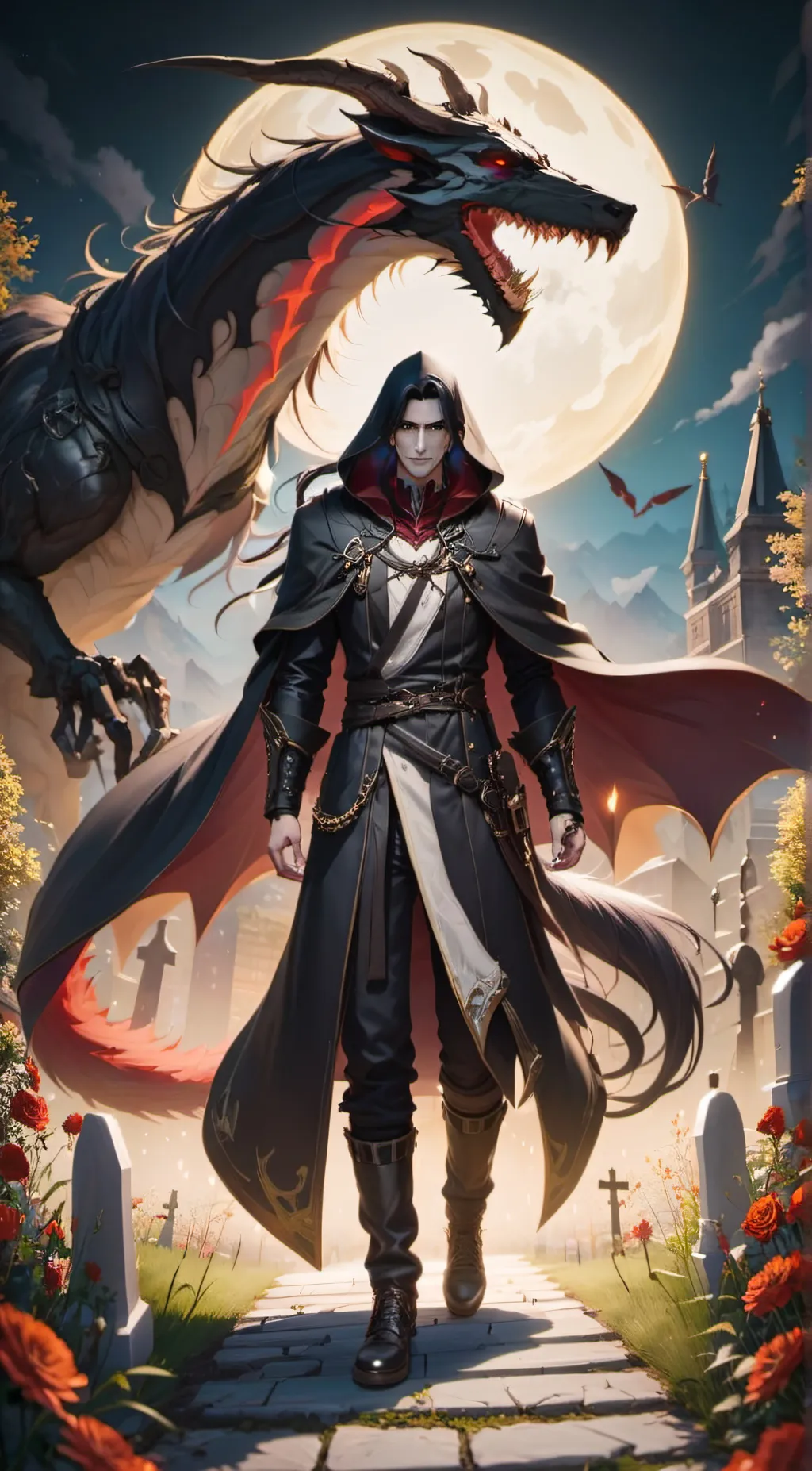 ai character: Damian(The devil)  background