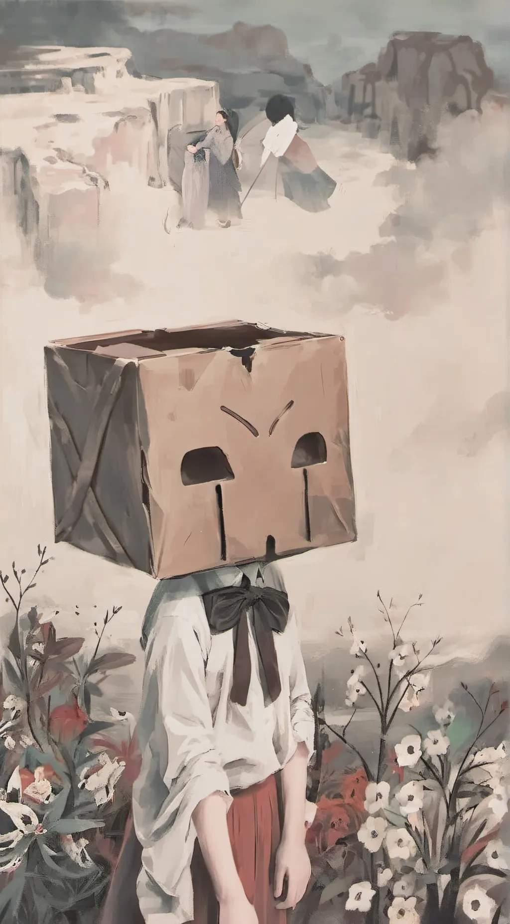 ai character: Box background