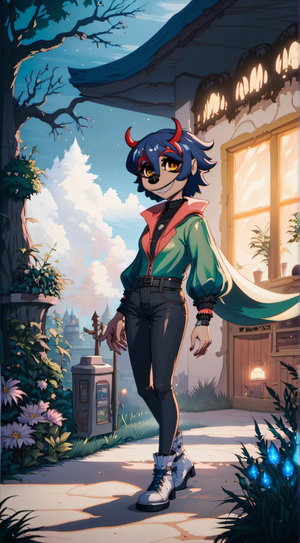 ai character: Curse  background