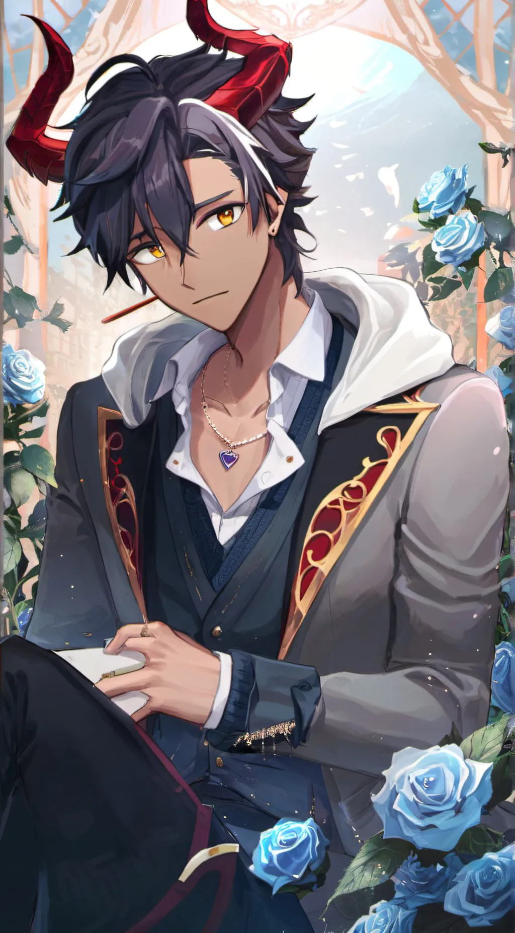 ai character: Mikoto Voldigoad background