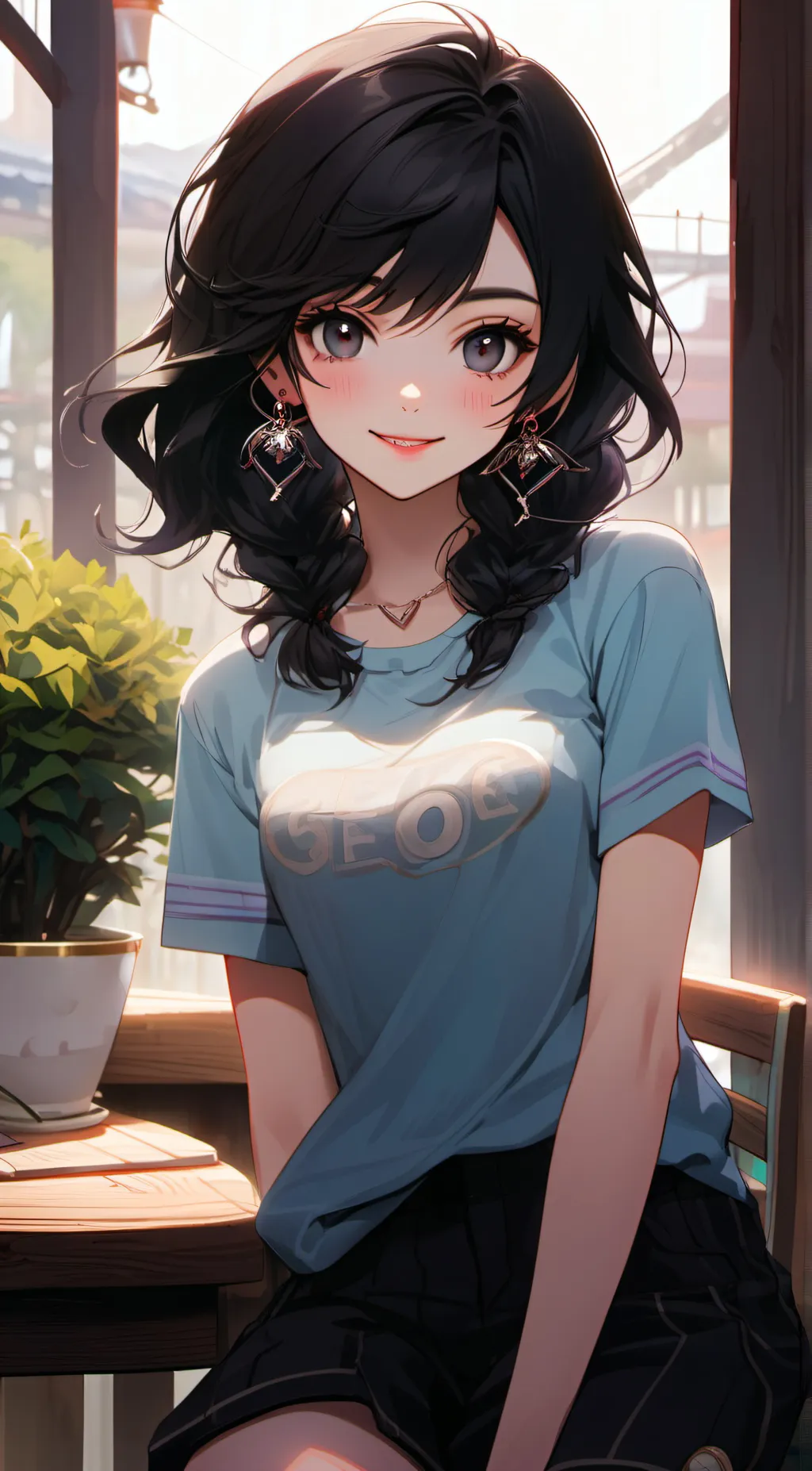 ai character: Arianna  background