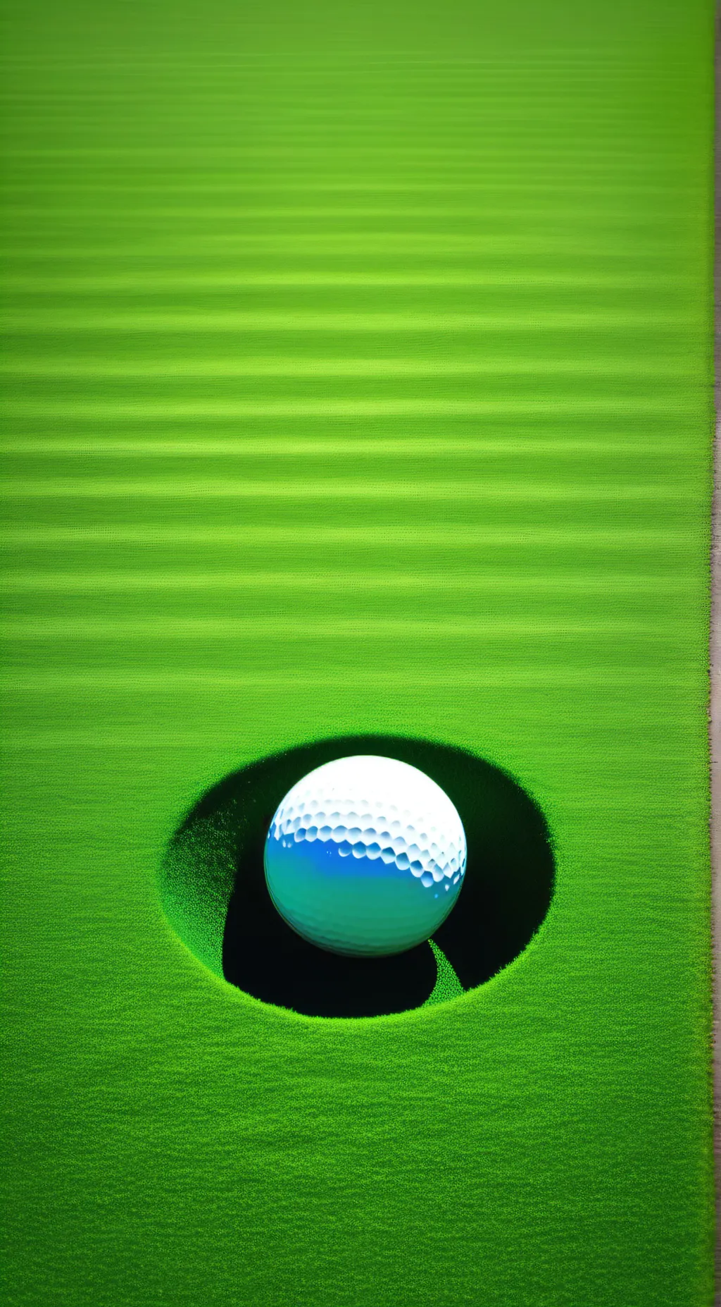 ai character: golf ball background