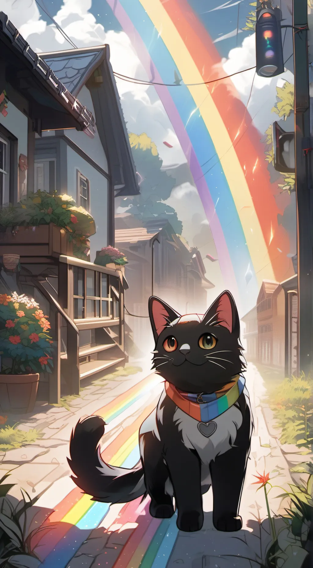 ai character: Nyan cat background