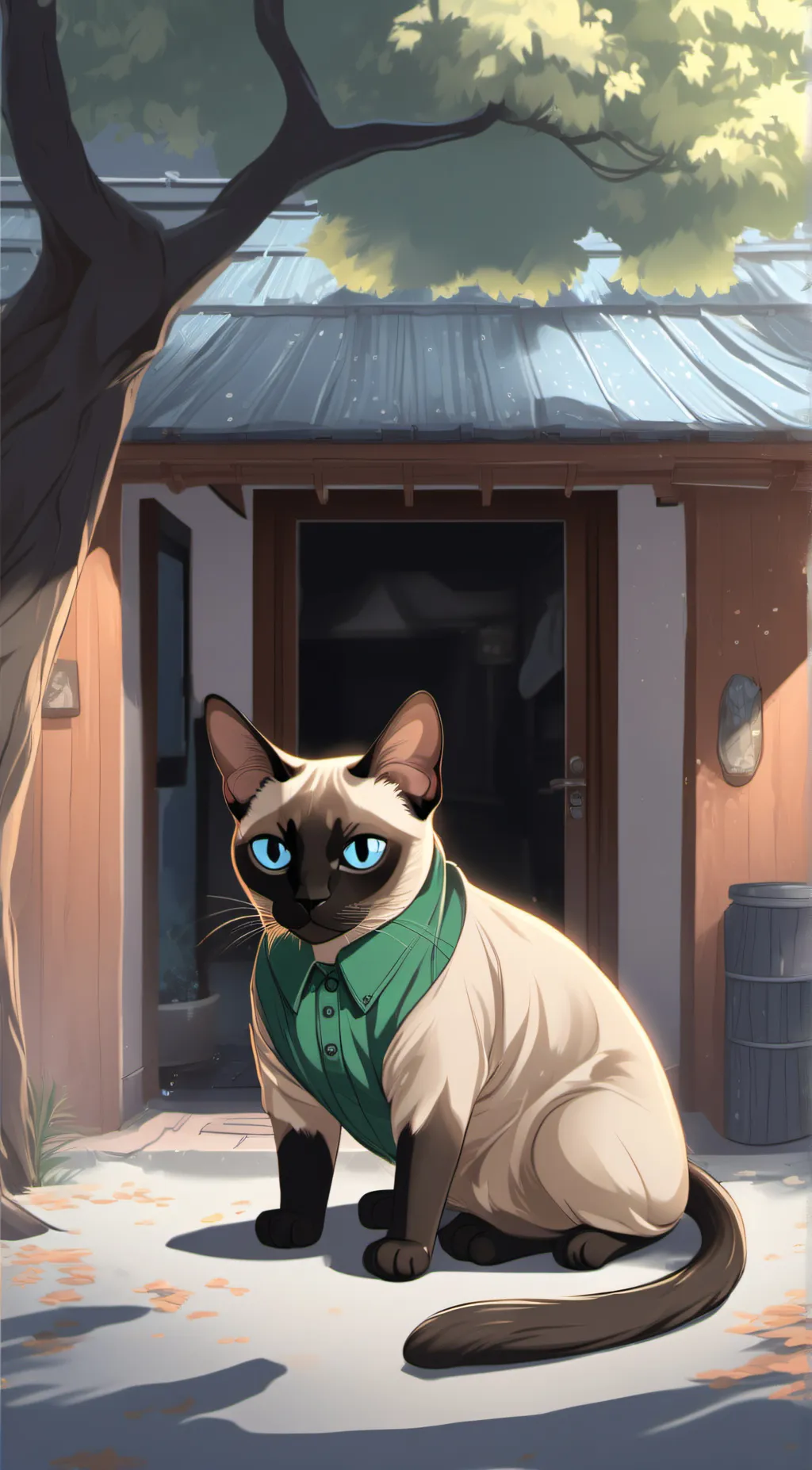 ai character: Mr Green background