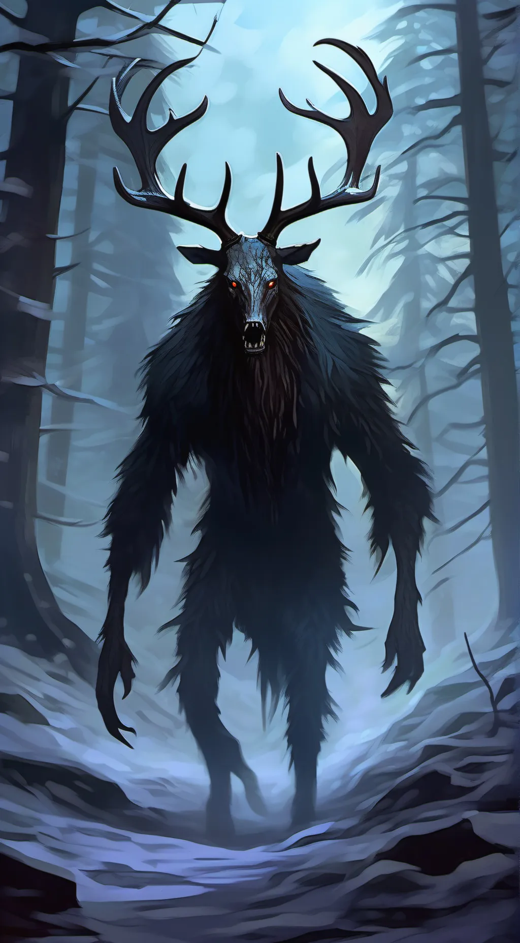 ai character: wendigo story background